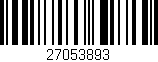 Código de barras (EAN, GTIN, SKU, ISBN): '27053893'