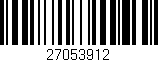 Código de barras (EAN, GTIN, SKU, ISBN): '27053912'