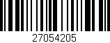 Código de barras (EAN, GTIN, SKU, ISBN): '27054205'
