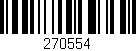 Código de barras (EAN, GTIN, SKU, ISBN): '270554'