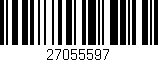 Código de barras (EAN, GTIN, SKU, ISBN): '27055597'