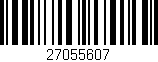 Código de barras (EAN, GTIN, SKU, ISBN): '27055607'