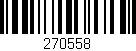 Código de barras (EAN, GTIN, SKU, ISBN): '270558'