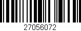 Código de barras (EAN, GTIN, SKU, ISBN): '27056072'
