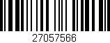 Código de barras (EAN, GTIN, SKU, ISBN): '27057566'