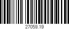 Código de barras (EAN, GTIN, SKU, ISBN): '27059.19'