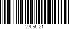 Código de barras (EAN, GTIN, SKU, ISBN): '27059.21'