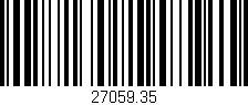 Código de barras (EAN, GTIN, SKU, ISBN): '27059.35'