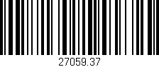Código de barras (EAN, GTIN, SKU, ISBN): '27059.37'