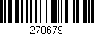 Código de barras (EAN, GTIN, SKU, ISBN): '270679'