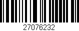 Código de barras (EAN, GTIN, SKU, ISBN): '27076232'