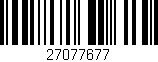 Código de barras (EAN, GTIN, SKU, ISBN): '27077677'