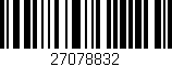 Código de barras (EAN, GTIN, SKU, ISBN): '27078832'