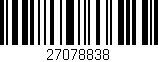 Código de barras (EAN, GTIN, SKU, ISBN): '27078838'