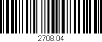 Código de barras (EAN, GTIN, SKU, ISBN): '2708.04'