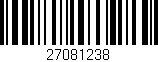 Código de barras (EAN, GTIN, SKU, ISBN): '27081238'