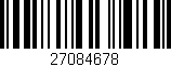 Código de barras (EAN, GTIN, SKU, ISBN): '27084678'