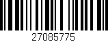 Código de barras (EAN, GTIN, SKU, ISBN): '27085775'