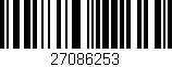 Código de barras (EAN, GTIN, SKU, ISBN): '27086253'