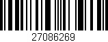 Código de barras (EAN, GTIN, SKU, ISBN): '27086269'