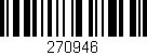 Código de barras (EAN, GTIN, SKU, ISBN): '270946'