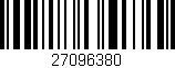 Código de barras (EAN, GTIN, SKU, ISBN): '27096380'