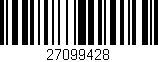 Código de barras (EAN, GTIN, SKU, ISBN): '27099428'