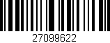 Código de barras (EAN, GTIN, SKU, ISBN): '27099622'