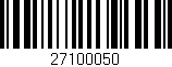 Código de barras (EAN, GTIN, SKU, ISBN): '27100050'