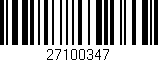 Código de barras (EAN, GTIN, SKU, ISBN): '27100347'