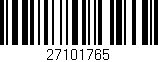 Código de barras (EAN, GTIN, SKU, ISBN): '27101765'