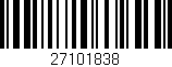 Código de barras (EAN, GTIN, SKU, ISBN): '27101838'