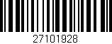 Código de barras (EAN, GTIN, SKU, ISBN): '27101928'