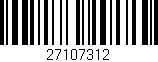 Código de barras (EAN, GTIN, SKU, ISBN): '27107312'
