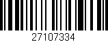 Código de barras (EAN, GTIN, SKU, ISBN): '27107334'
