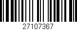 Código de barras (EAN, GTIN, SKU, ISBN): '27107367'