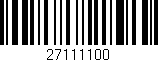 Código de barras (EAN, GTIN, SKU, ISBN): '27111100'