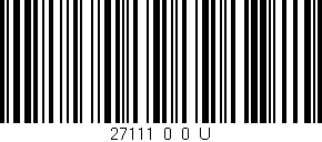 Código de barras (EAN, GTIN, SKU, ISBN): '27111_0_0_U'