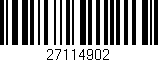 Código de barras (EAN, GTIN, SKU, ISBN): '27114902'