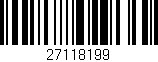 Código de barras (EAN, GTIN, SKU, ISBN): '27118199'