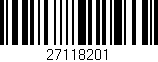 Código de barras (EAN, GTIN, SKU, ISBN): '27118201'