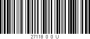 Código de barras (EAN, GTIN, SKU, ISBN): '27118_0_0_U'