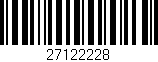 Código de barras (EAN, GTIN, SKU, ISBN): '27122228'