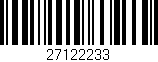 Código de barras (EAN, GTIN, SKU, ISBN): '27122233'