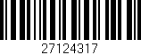 Código de barras (EAN, GTIN, SKU, ISBN): '27124317'