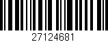 Código de barras (EAN, GTIN, SKU, ISBN): '27124681'