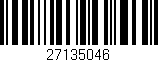 Código de barras (EAN, GTIN, SKU, ISBN): '27135046'