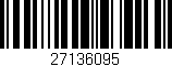 Código de barras (EAN, GTIN, SKU, ISBN): '27136095'