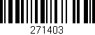 Código de barras (EAN, GTIN, SKU, ISBN): '271403'