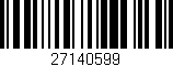 Código de barras (EAN, GTIN, SKU, ISBN): '27140599'